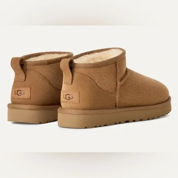 UGG Boots Classic Ultra Mini in Chestnut - Picture 2 of 14